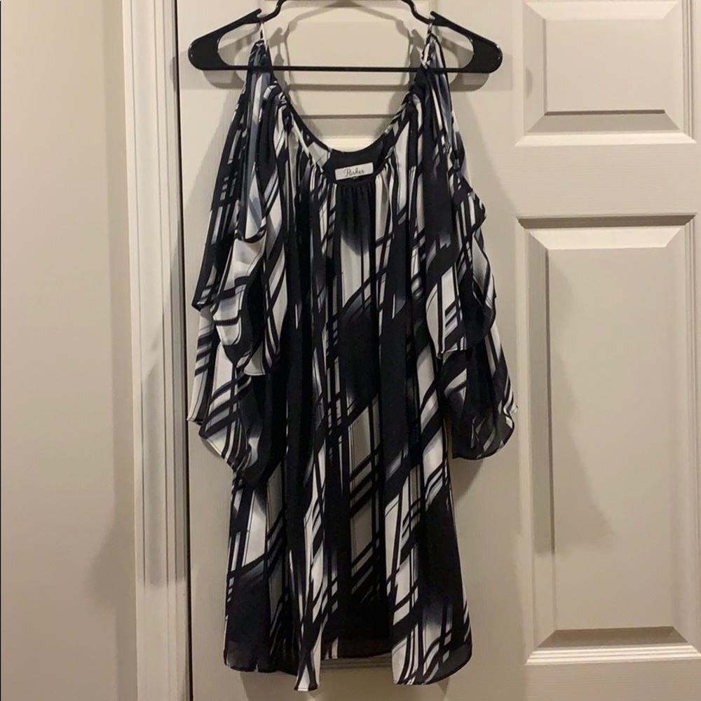 Parker cold shoulder dress
